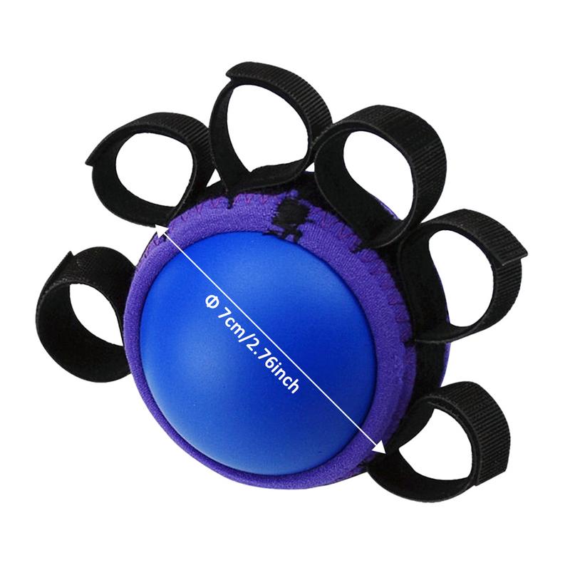 Sport Fitness Equipment Finger Hand Grip Muscle Power Training Elastic Rubber Ball Rehabilitation Exercise