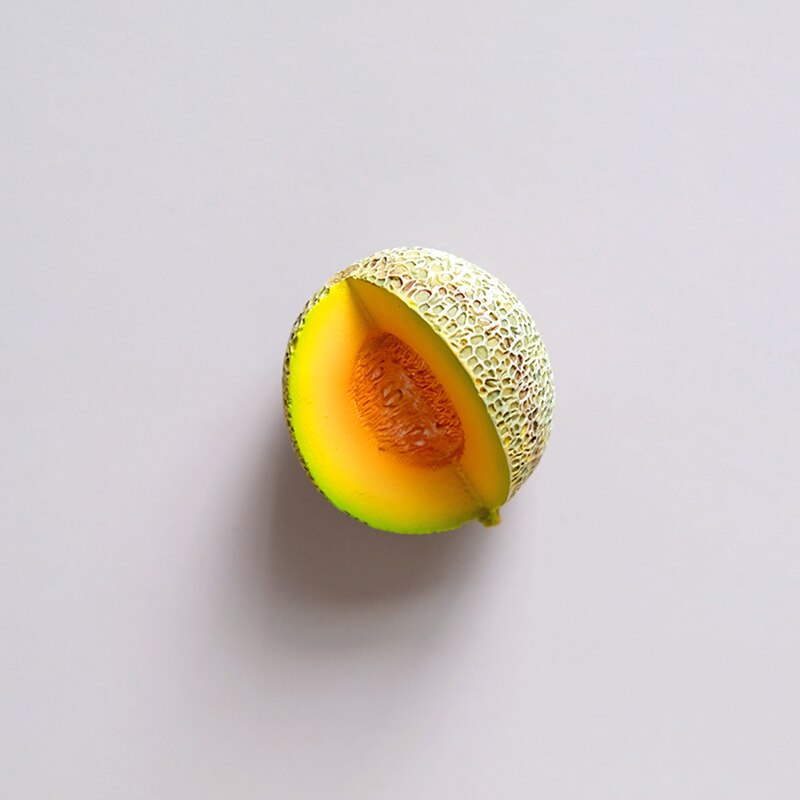 Decorative Refrigerator Magnet Funny Resin Kitchen Fridge Magnets Cute Whiteboard Locker Magnets for Boys and Girls: Hami melon