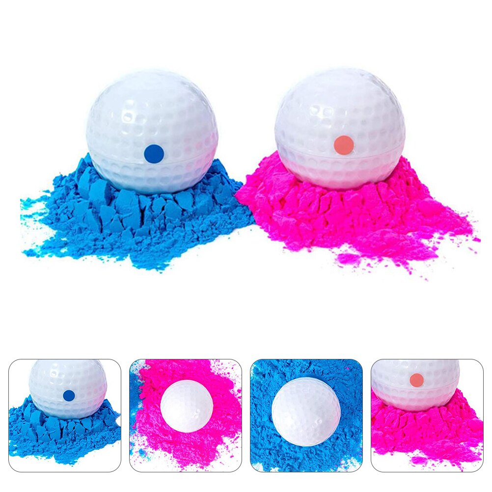 2Pcs Birthday Party Gender Reveal Powder Balls Banquet Smoke Powder Bombs: Default Title