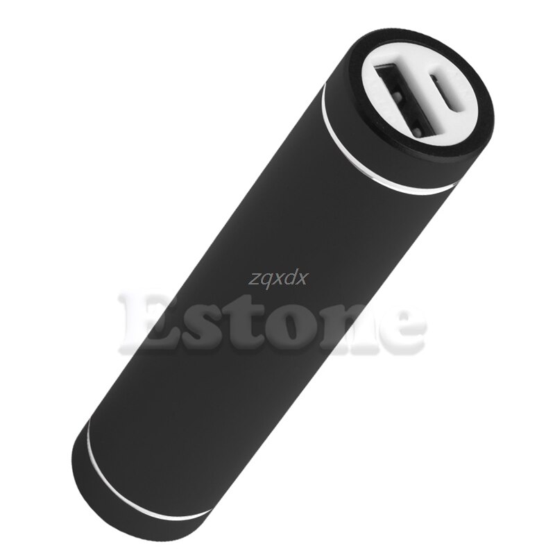 Portable USB Mobile Power Bank Charger Pack Box Battery Case For 1 x 18650 Whosale: Black
