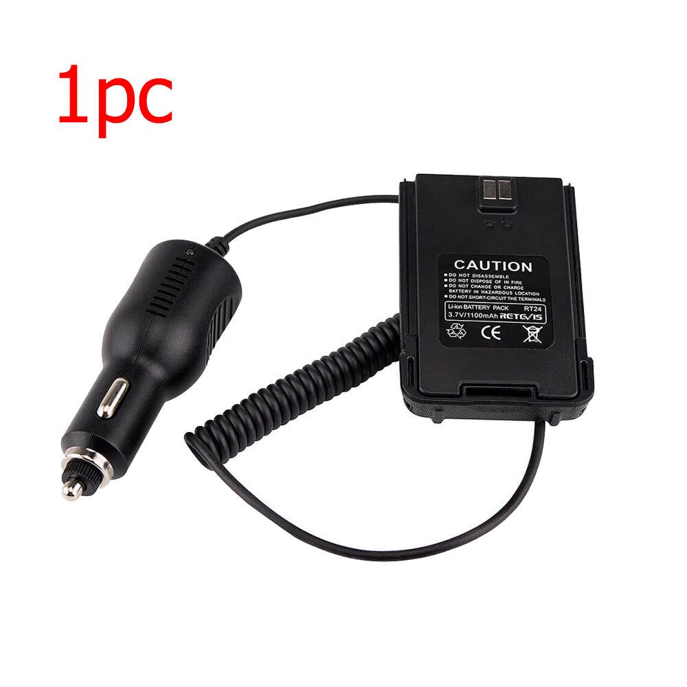 Cargador de batería para coche/vehículo, eliminador de batería de 12V-24V para Retevis RT24, Radio bidireccional, accesorios para PMR Rradio J9123J, novedad de 100%: 1PC