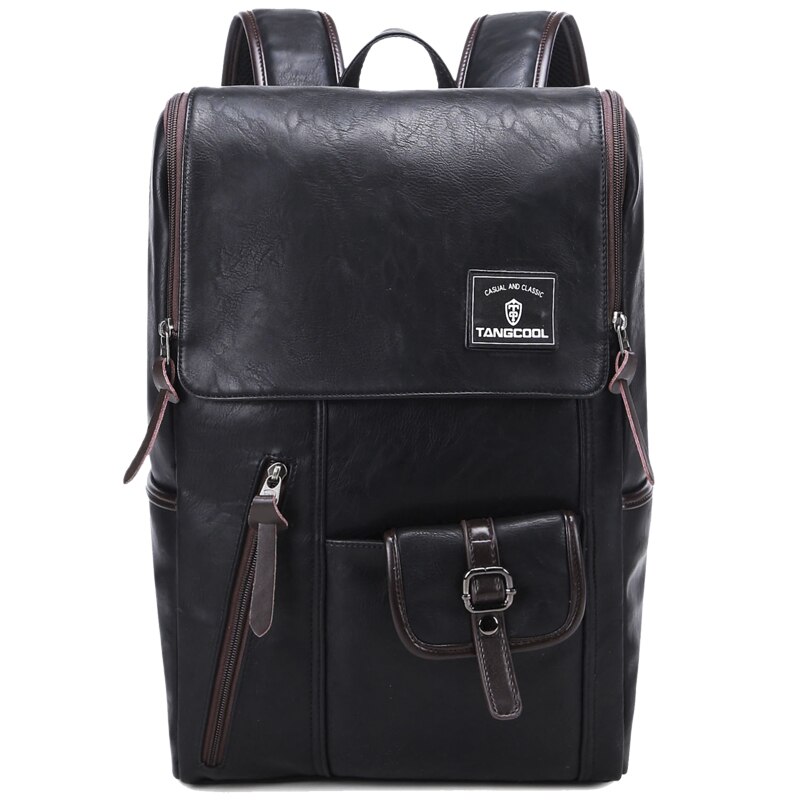 Mode Pu Leer Mannen Rugzak 'S Grote Capaciteit Man Rugzak Grote Capaciteit Mannen Reistas Plunjezak 15inch Laptop Tassen: Default Title