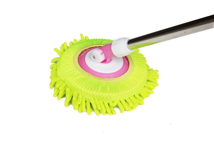 3pcs Rotating Mop Head Chenille Round Mop Head Mop Head Replacement