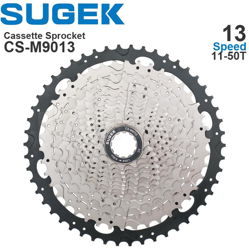 SUGEK 11/12/13 Speed Cassette Sprocket 50/52T DEORE M5100 M6100 CS-M9011 12 13 Colorful HG Steel/Al compatible K7 XT GX MTB