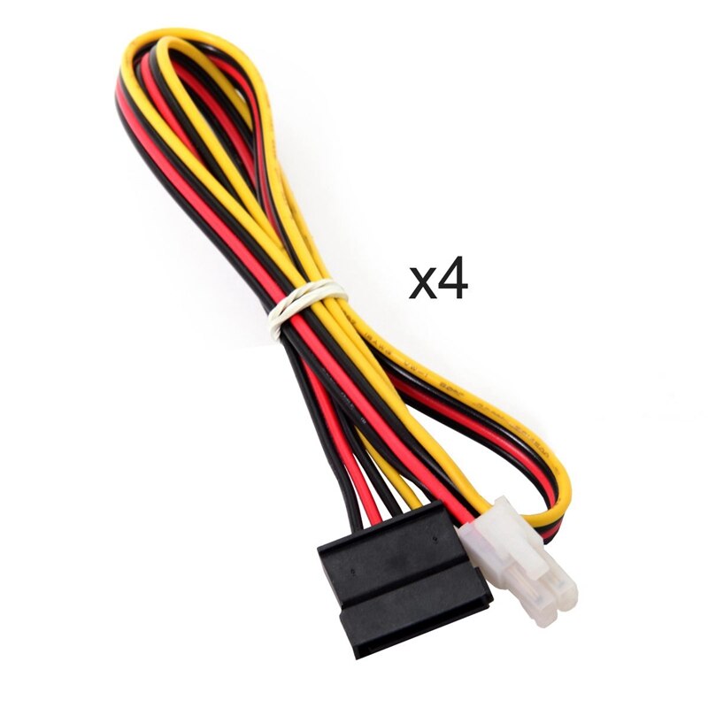 4 Ports HDD Power Control Switch Hard Drive Switcher 15-Pin SATA Selector for PC Desktop