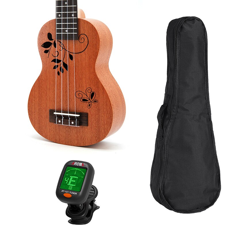 21 inch 15 Frets Soprano Ukulele Concert Tenor Uke 4 Strings Ukelele Mini Guitarra Hawaiian Guitar Acoustic Musical Instruments: D2