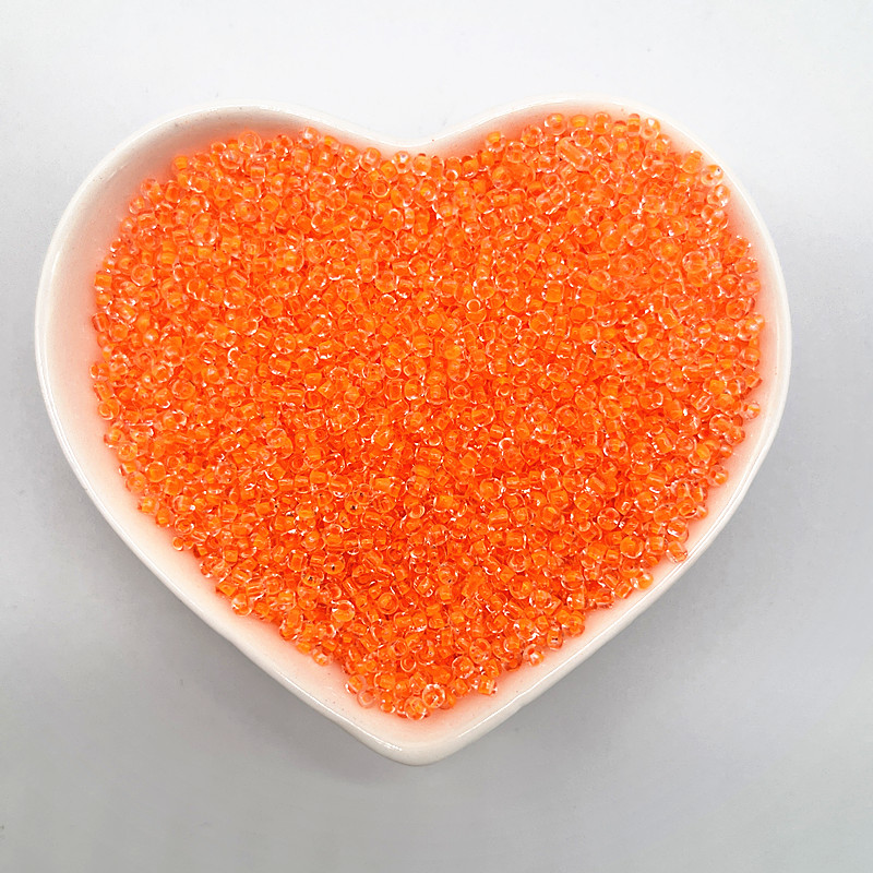 Colgante de corazón de 15g, 2mm, 3mm, 4mm, efecto de teñido, cuentas de semilla de cristal checo, cuentas de pulsera DIY para fabricación de joyas, accesorios: Amarillo limón / 3 mm