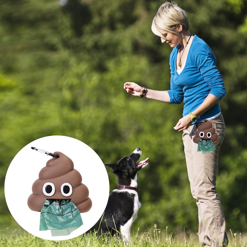 Dog Poop Bag Pick -Up Kit Outside Toilet Bag Portable Puppy Dog Dog Pet Tool Handle Clean Bags