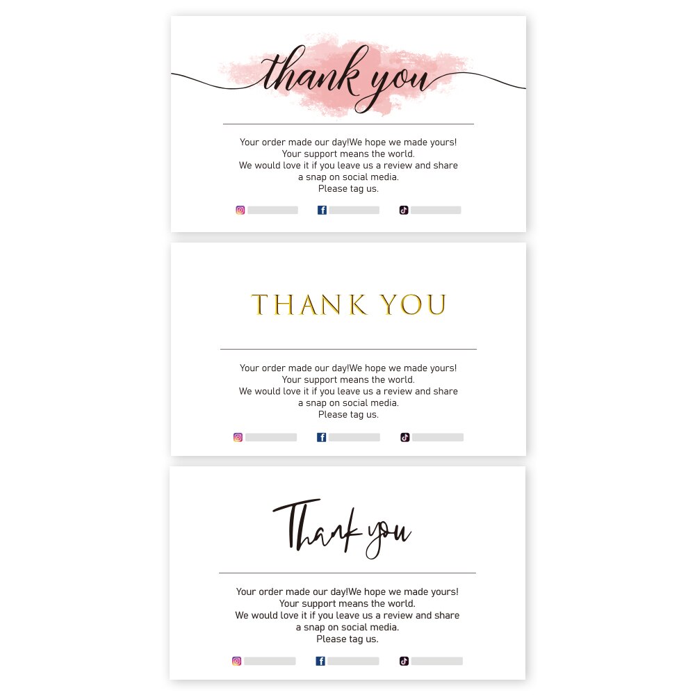 Carte de remerciement pour votre commande, 30 pièces, écriture personnalisée de votre carte de visite, fournitures pour petites entreprises, , étiquette décorative, produits, carte de suivi