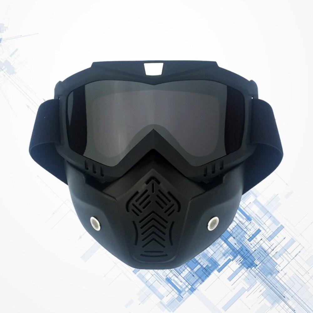 1pc outdoorbrillen masker motor gezichtsmasker afneembaar masker helmbril motorbril voor mannen volwassenen