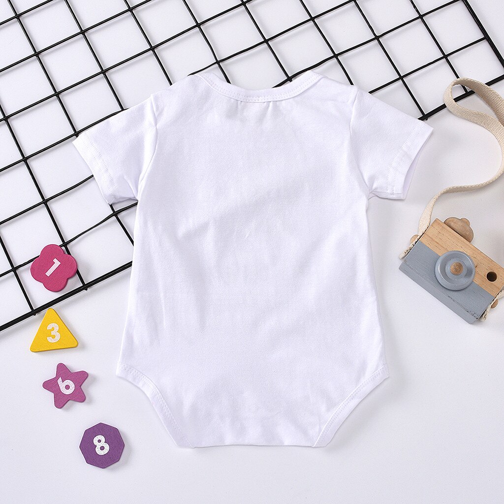 Newborn Infant Romper Baby Girls Boys Classic Print Bodysuit Casual Clothes Toddler Newborn Outfits Jumpsuit Clothing One-Pieces