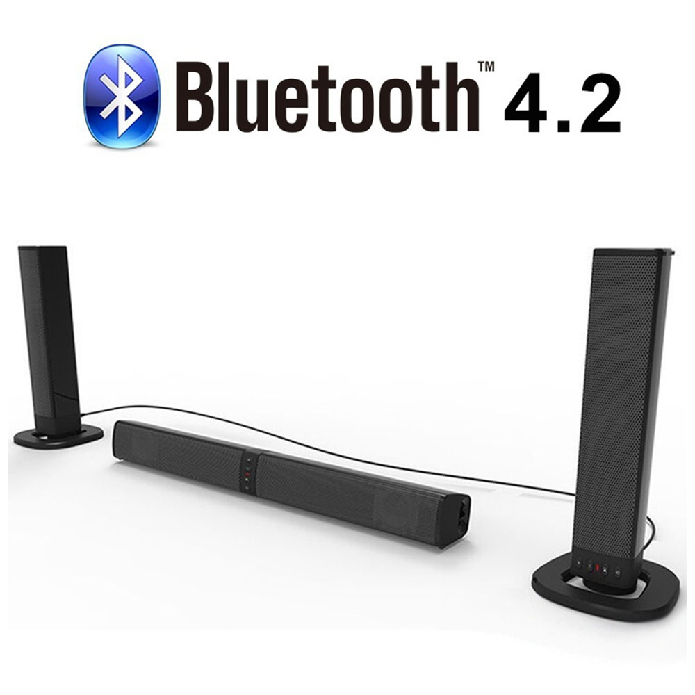 Draadloze Bluetooth Speaker 3D Stereo Home Theater Soundbar Opvouwbare Split TV Speaker Subwoofer Ondersteuning TF FM AUX U Disk Kolom