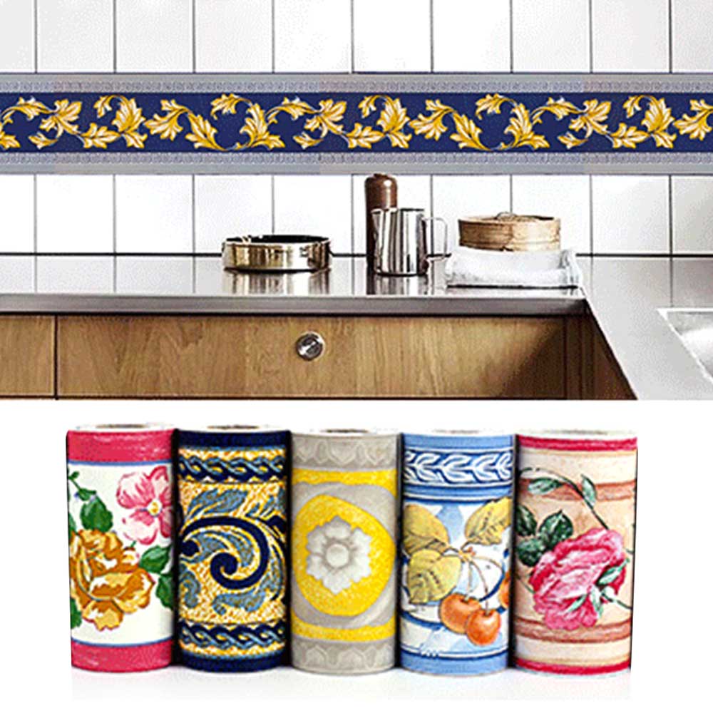 Escalier autocollant PVC étanche cuisine papier peint chambre auto-adhésif amovible ménage ornement autocollant