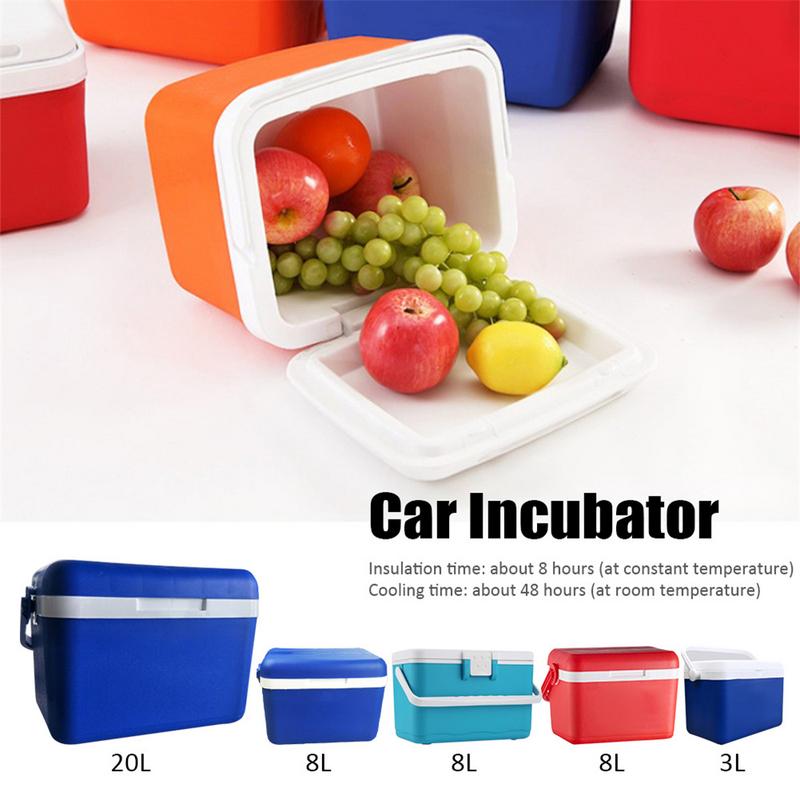 3L 8L 20L Car Insulation Box Outdoor Car Cooler Box Ice Organizer Medicine Preservation Box Home Barbecue Fishing Box