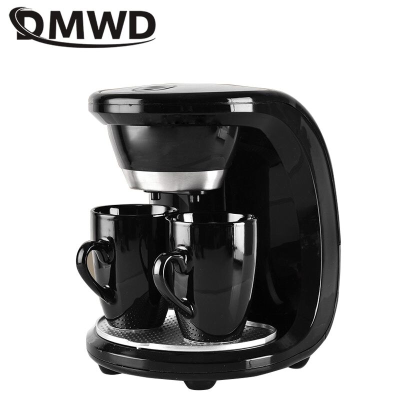 DMWD 2 Cups American Coffee Machine Household Drip Coffee Maker Automatic Espresso Coffee Machine Tea Brewer Filter brew EU US