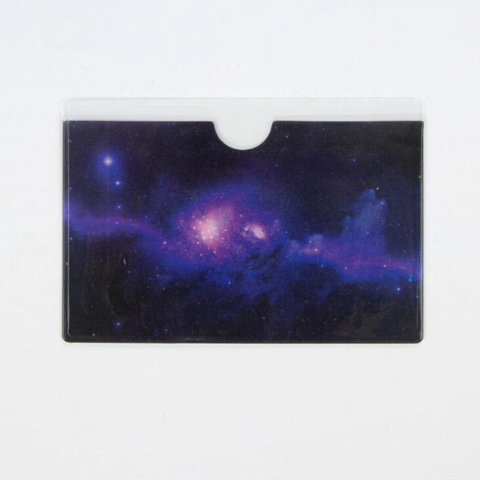 Starry Sky TARJETA DE PVC titular de la función de crédito linda mujer ID tarjetas bancarias de negocios funda protectora titular de la tarjeta femenina Keeper niños