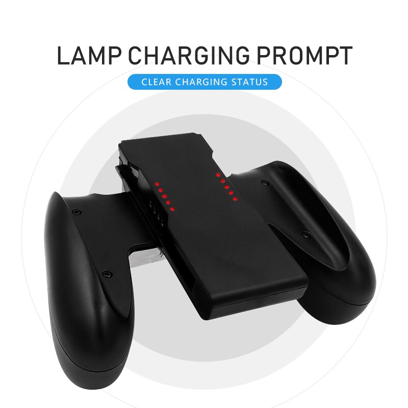 DATA FROG Grip Handle Charging Dock Station Compatible-Nintendo Switch OLED Joy-Con Handle Controller Charger Stand For Switch