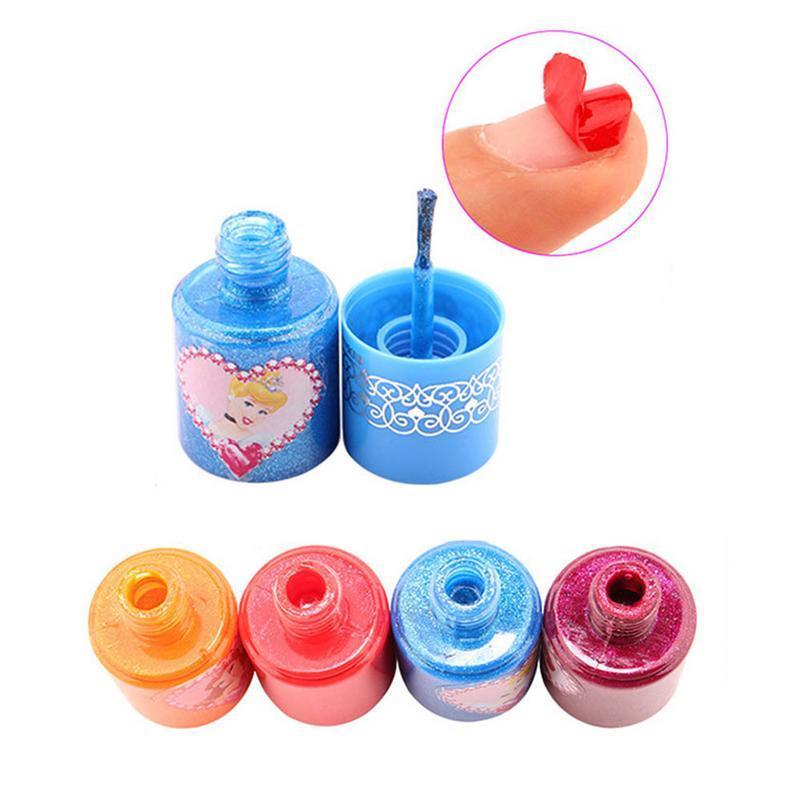 Dsny 18 stuks Van Kids Meisjes Nagellak Speelgoed Pretend Play Speelgoed kinderen Niet giftig Scheuren Meisje nail Kleuren Water Schoon