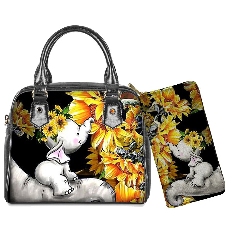 Twoheartsgirl Cute Animal Handbag borsa a tracolla Lady Dolphin Over Water Print borse a tracolla borsa per donna borse Bolsa Feminina: YY4024DL-Z21