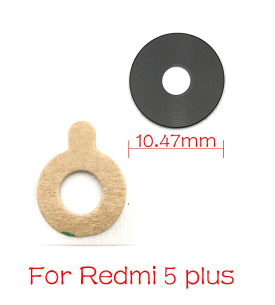 For Xiaomi Redmi Note 7 6 5 5A 6A Pro PLus S2Rear Back Camera Glass Lens Cover with Glue Sticker: Redmi 5 Plus