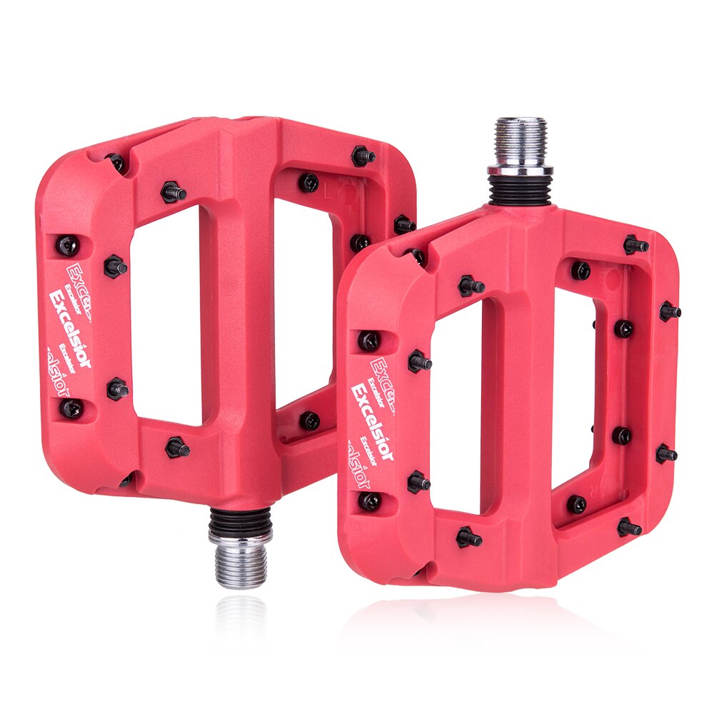 Pedales antideslizantes para bicicleta de montaña, plataforma plana, 9/16 pulgadas