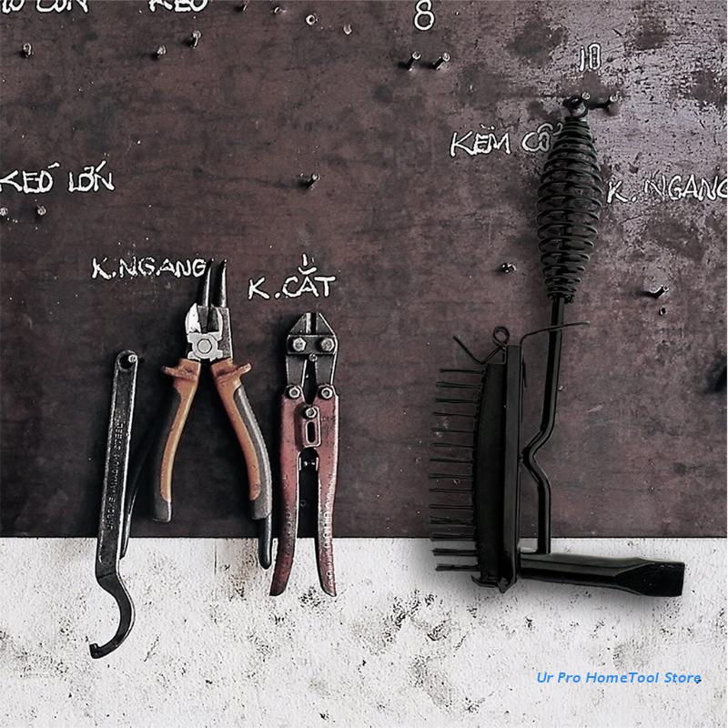 Marteau à scories avec fil, brosse de soudage, utilisé pour éliminer les débris de peinture, la rouille et le polissage, soudage Durable et Portable
