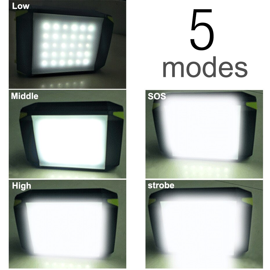 6000mah portátil led lanterna de acampamento luzes à prova dwaterproof água led pendurado luzes da barraca de carregamento usb recarregável led lanterna ao ar livre