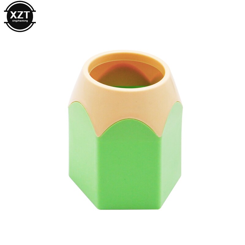 Novedad de , jarrón para bolígrafos, bote para lápices, soporte para brochas de maquillaje, artículos de papelería, contenedor para ordenar, suministros de oficina: green