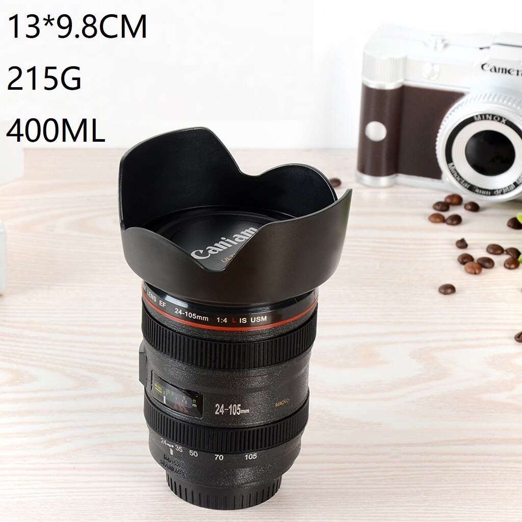 Kamera Objektiv Kaffee Becher Edelstahl Foto Isolierte Thermos Tasse Mit Deckel Fotograf SECHS Generation Emulation SLR Tasse: 3 Generation