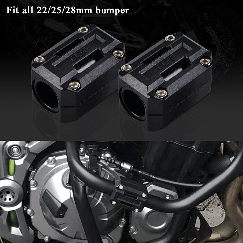 22mm 25mm 28mm Engine Protector Guard Bumper Decor Block For Kawasaki Z650 Z800 Z900 Z1000 Versys 650 1000 KLR650 VN1600 ER6N