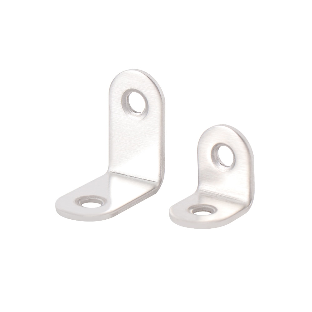 10 pz 20 millimetri x 20 millimetri in Acciaio Inox Angolo L Codice Tipo di Codice di bene Turno 90 Gradi Staffa Angolo di spessore Rinforzato Angolo