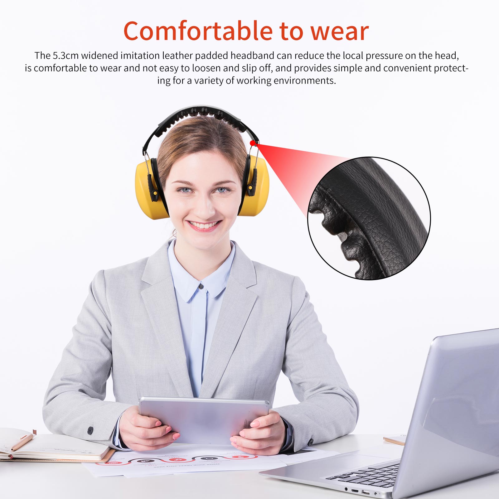 Orejeras insonorizadas para aviones, orejeras industriales silenciosas con reducción de ruido, para aprendizaje del sueño