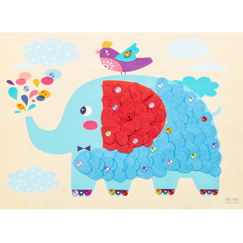 2 pz/lotto adesivi stereoscopici 3D pasta fatta a mano scuola materna creatività Non tessuta cervello gioco apprendimento educazione artigianato giocattoli