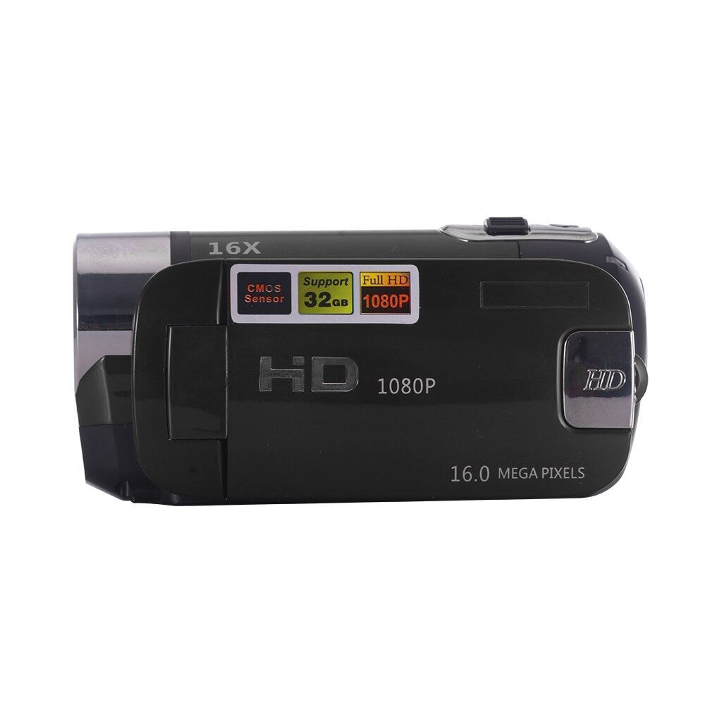 Videocamera Vlog 1080P Full HD 16MP videocamera DV videocamera digitale schermo di rotazione a 270 gradi 16X scatto notturno Zoom Zoom digitale