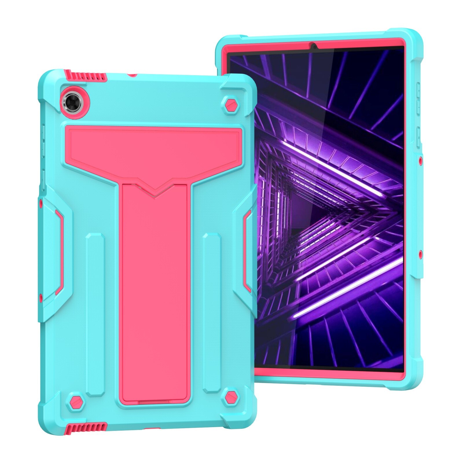 Tablet Case for Lenovo Tab M10 FHD Plus 2nd Gen - Shockproof Leather Stand Cover: C