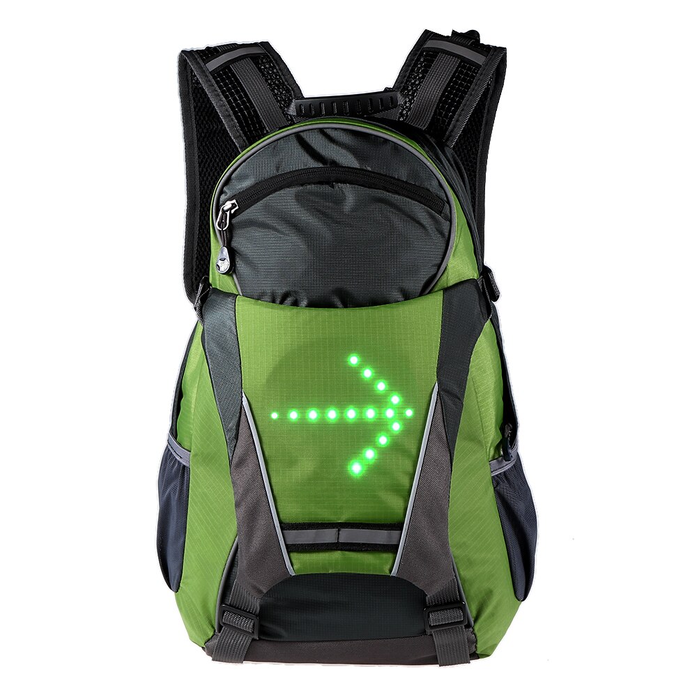 Outdoor Safety Night Riding Climbing Hiking Cycling Backpack 18L Bicycle Backpack LED Turn Signal Light Reflective Cycling Bag