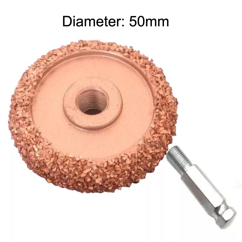 Band Buffing Wheel Kit Diamant Slijpschijf Ronde Slijpen Hoofd 2 &quot;2.5 Inch 38Mm Autoband Reparatie Buffer air Grinder W/ Adapter: 1pc 50mm low speed