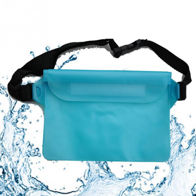 Drie Lagen Waterdichte Onderwater Heuptas Fanny Pack Strand Dry Pouch Telefoon Geval Portemonnee