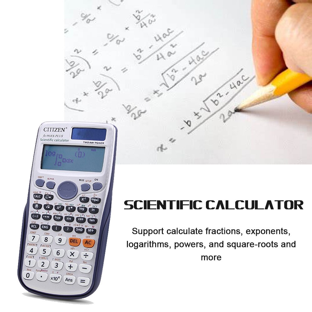 FX-991ES-PLUS Scientific Calculator 417 Functions Large LCD Display for High School University Students and Office Use