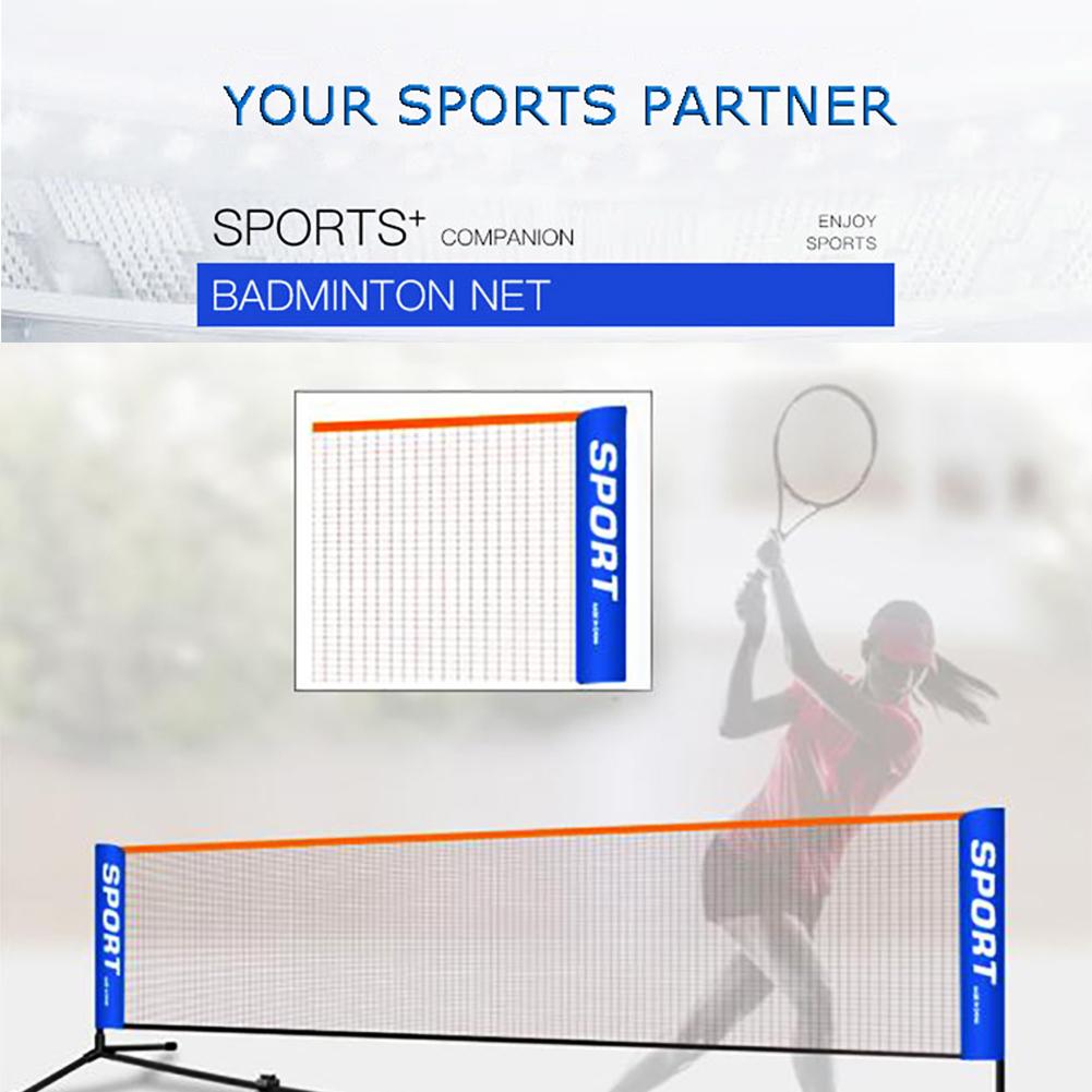 Red de juegos portátil, Red de Bádminton de fácil configuración, red de voleibol de poliéster y nailon duradero para tenis, Pickleball, entrenamiento, deporte al aire libre