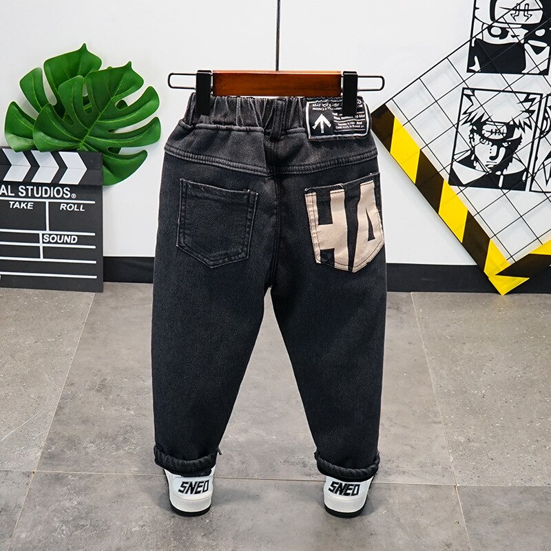 Del bambino Dei Ragazzi di Nuovo Inverno di Spessore Denim dei Pantaloni Del Bambino Dei Ragazzi Casual Buona Velluto Dei Jeans Caldi Pantaloni 2-10 Anni I Bambini dei Jeans