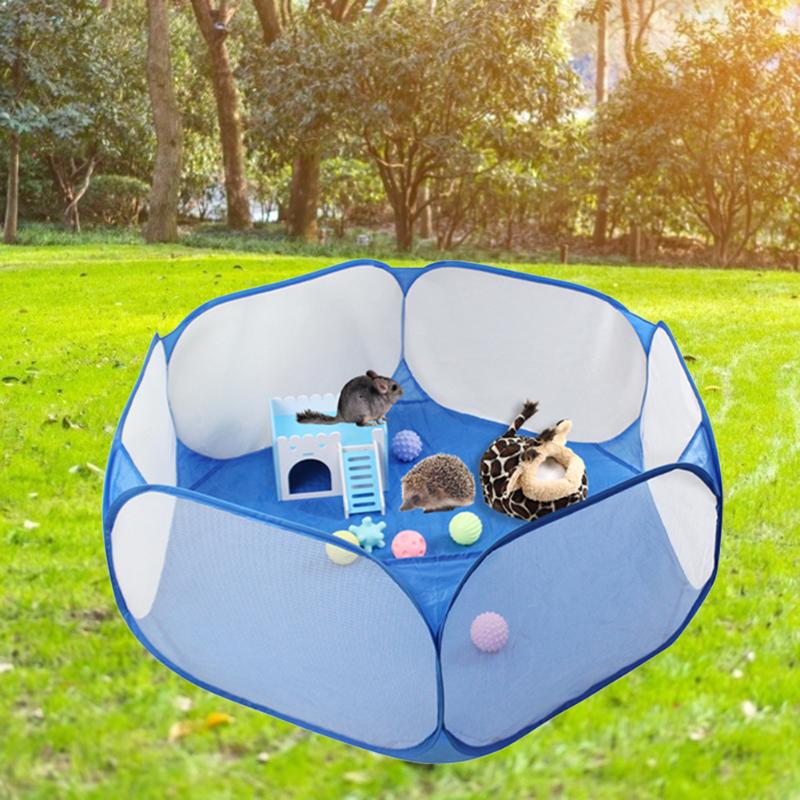 Parque para Mascotas Pop abierto interior al aire libre jaula de animales pequeños juego valla para hámster o niños jugar tienda de campaña piscina Casa de juego