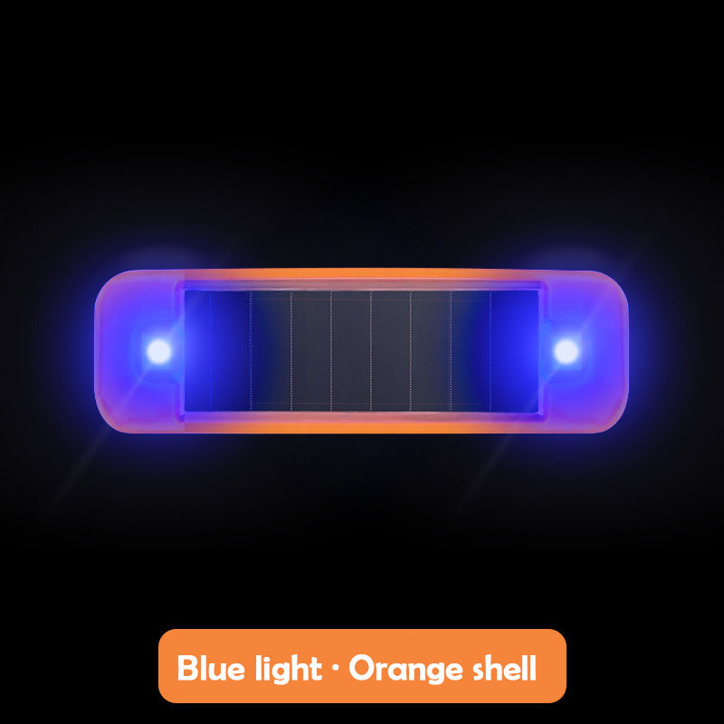 Mini led-autolampje op zonne-energie, waarschuwingslampje voor 's nachts, gesimuleerd alarm, draadloos antidiefstalwaarschuwingslampje, knipperend nep-alarmlampje: Rgb