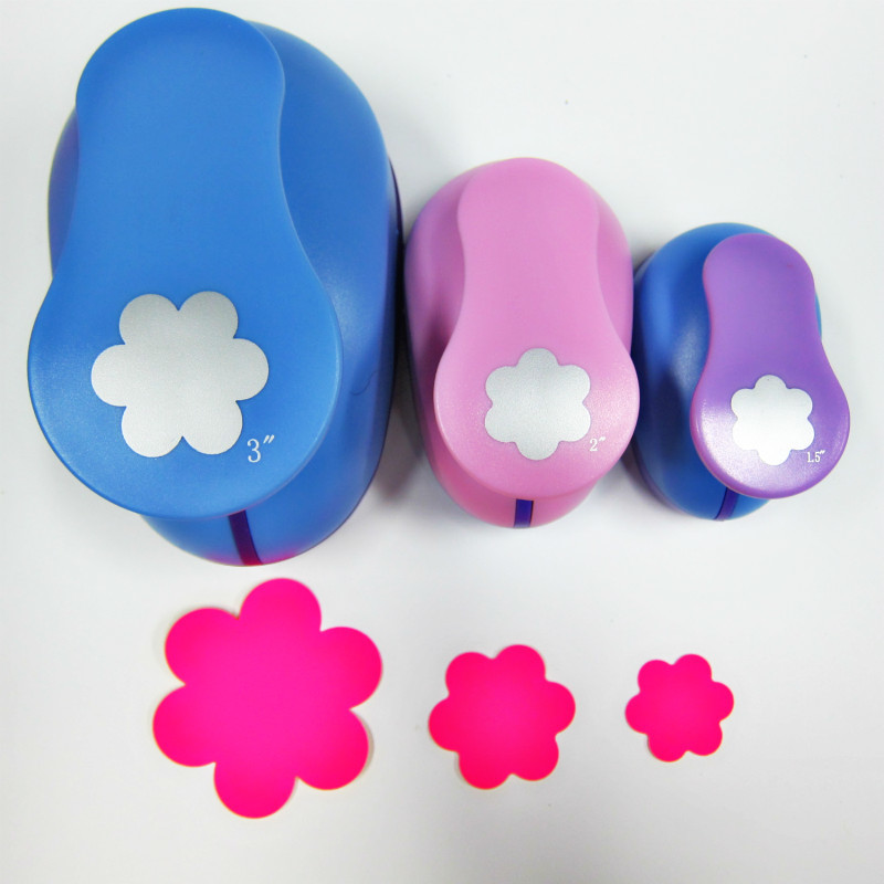 Perforadora troqueladora para manualidades con forma de flor, 0,8 cm-7cm, para Scrapbooking, escuela, perforador de papel, troqueladora para goma Eva, 6 cortador de pétalos,
