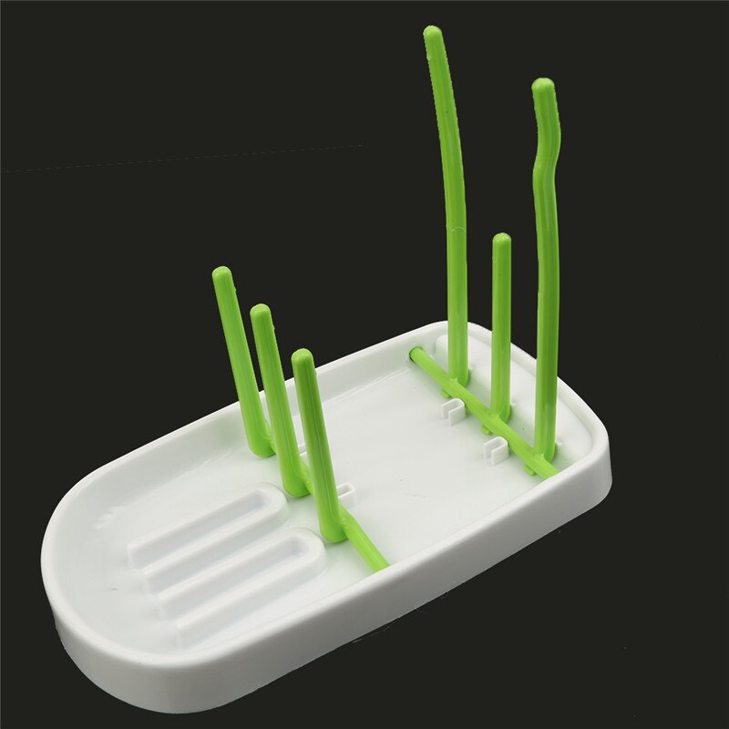 Baby Bottle Dryer Rack Cleaning Drying Rack simple tree shape Shelf Kitchen Feeding Holder Bottle Dryer Rack Tools: green 2