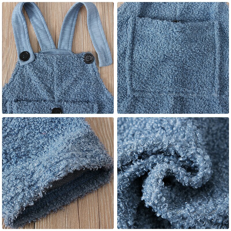 Kid 'S Warme Overalls Baby Meisjes Jarretel Kleding Overalls Voor Kinderen Jongens Broek Riem Peuter Baby Winter Pak Voor Kinderen