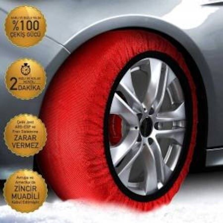 MEFATECH® SNOW SOCKS MEDİUM (SİZE 62) KAR ÇORABI KAR ZİNCİRİ SNOW CHAIN