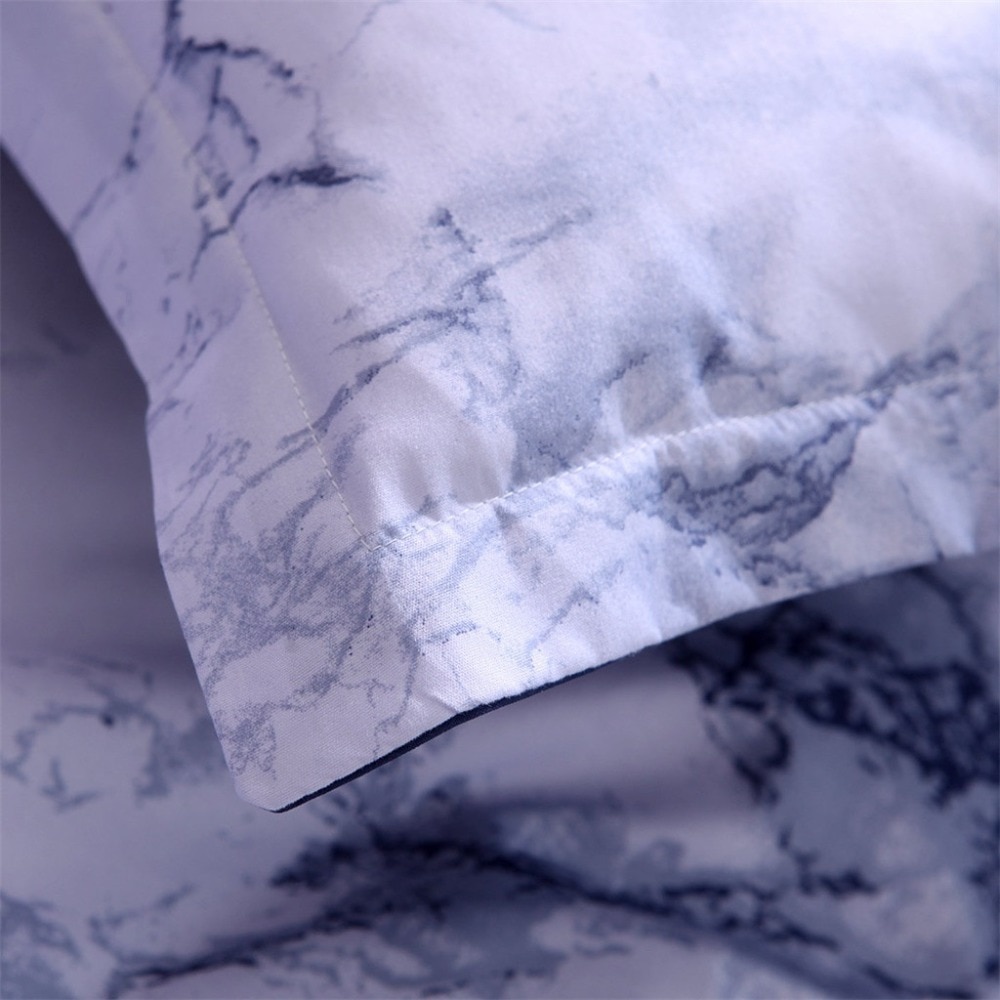 Bedst sælger enkel marmor sengetøj dynebetræk sæt dynebetræk dobbelt king size med pudebetræk seng foring # 0225