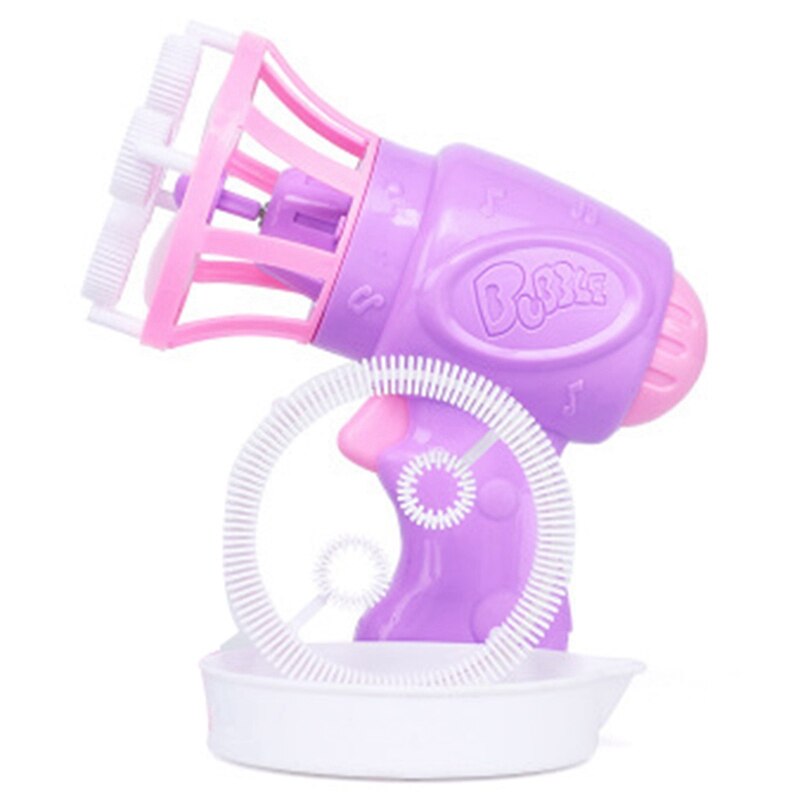 Bubble Blower Speelgoed Zeepbel Speelgoed Cartoon Kinderen Hand Bubble Blower: Purple