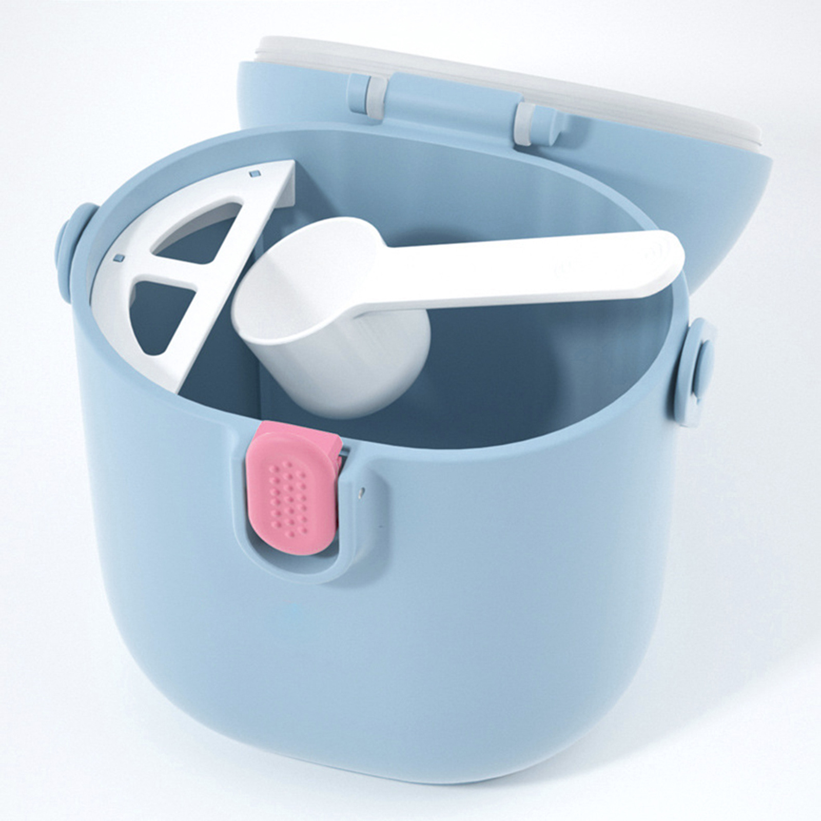 Caja de leche en polvo para bebé, almacenamiento de grado de comida hermético, contenedores para aperitivos, cucharas, accesorios de alimentación